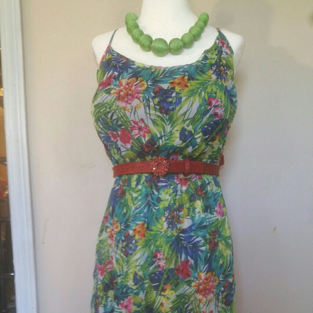 Fun exotic print sundress